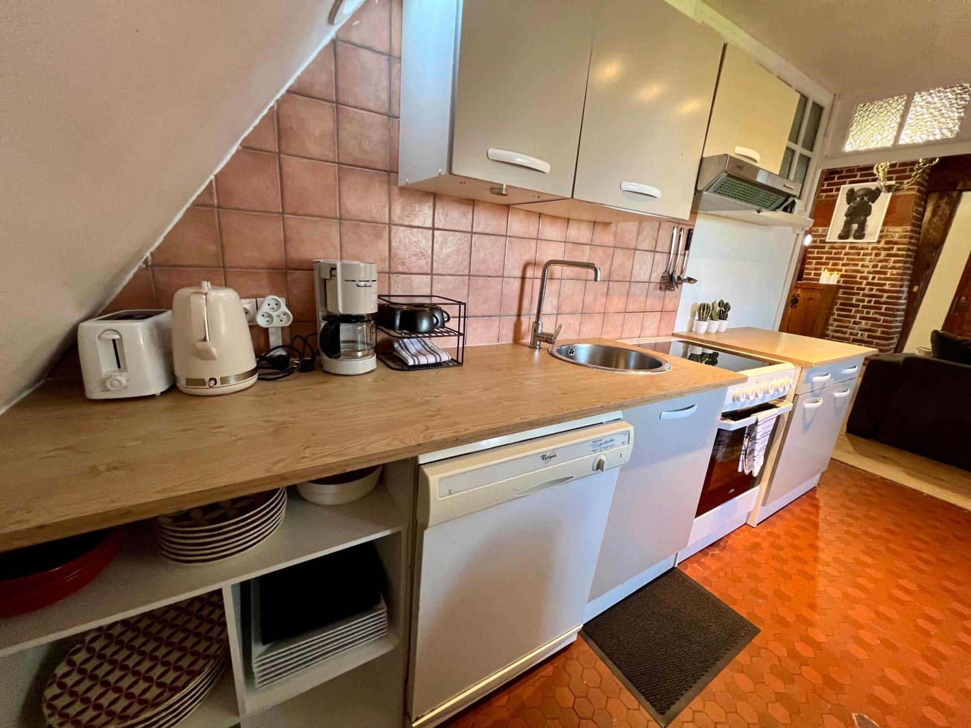 Spacieux Appartement Jardin, Bbq, Vue Sur Mer, Trouville Luaran gambar